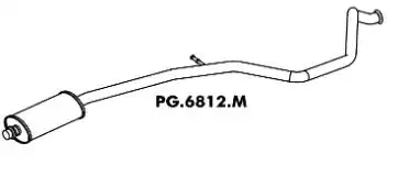 SILENC INTERM PEUGEOT 206 SW 1.4 2006/ FLEX