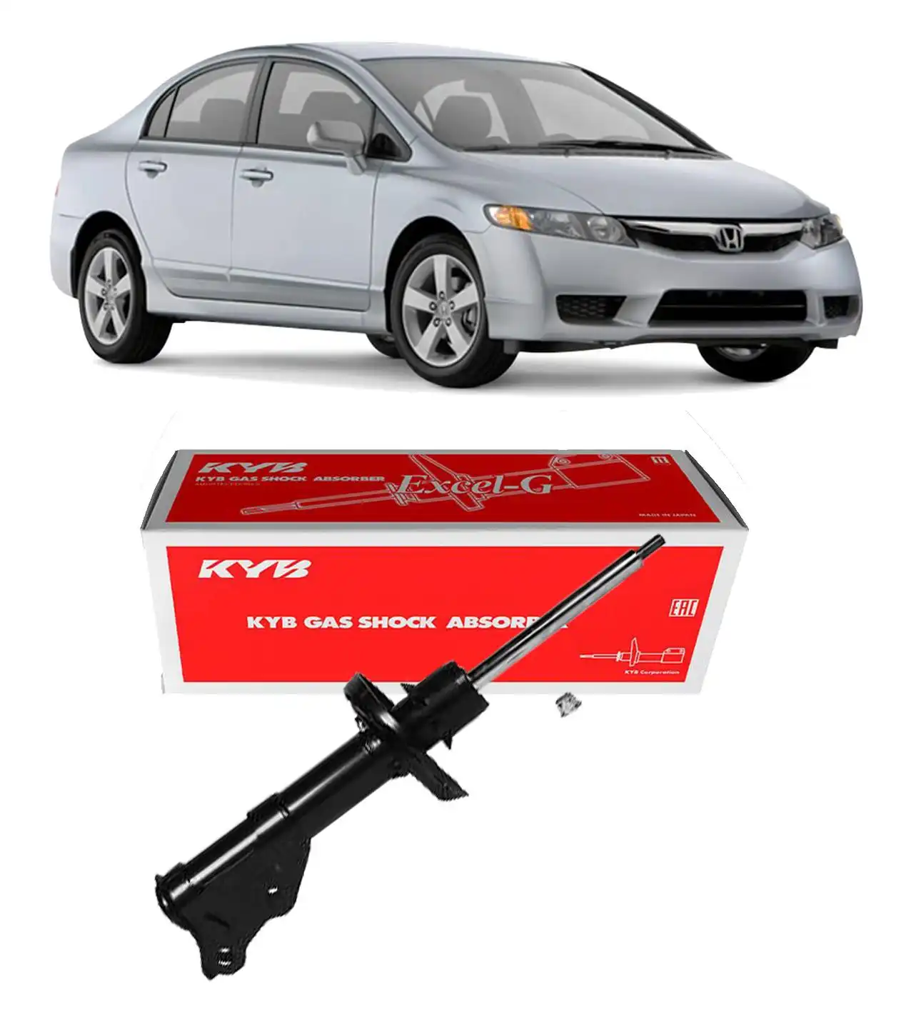 AMORTECEDOR DIANTEIRO HONDA NEW CIVIC 2006 A 2011 ESQUERDO