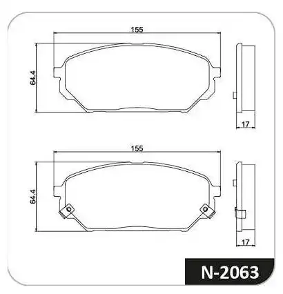 PASTILHA FREIO DIANTEIRA HYUNDAI VERACRUZ 3.8 V6 2007/