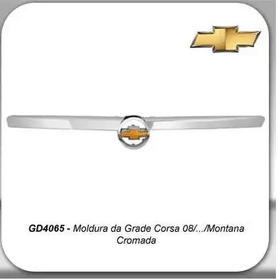 FRISO GRADE RADIADOR CORSA 08/11 MONTANA 08/11 CROMADO C/ EM