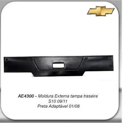 FRISO TAMPA TRASEIRA S-10 2009 A 2011