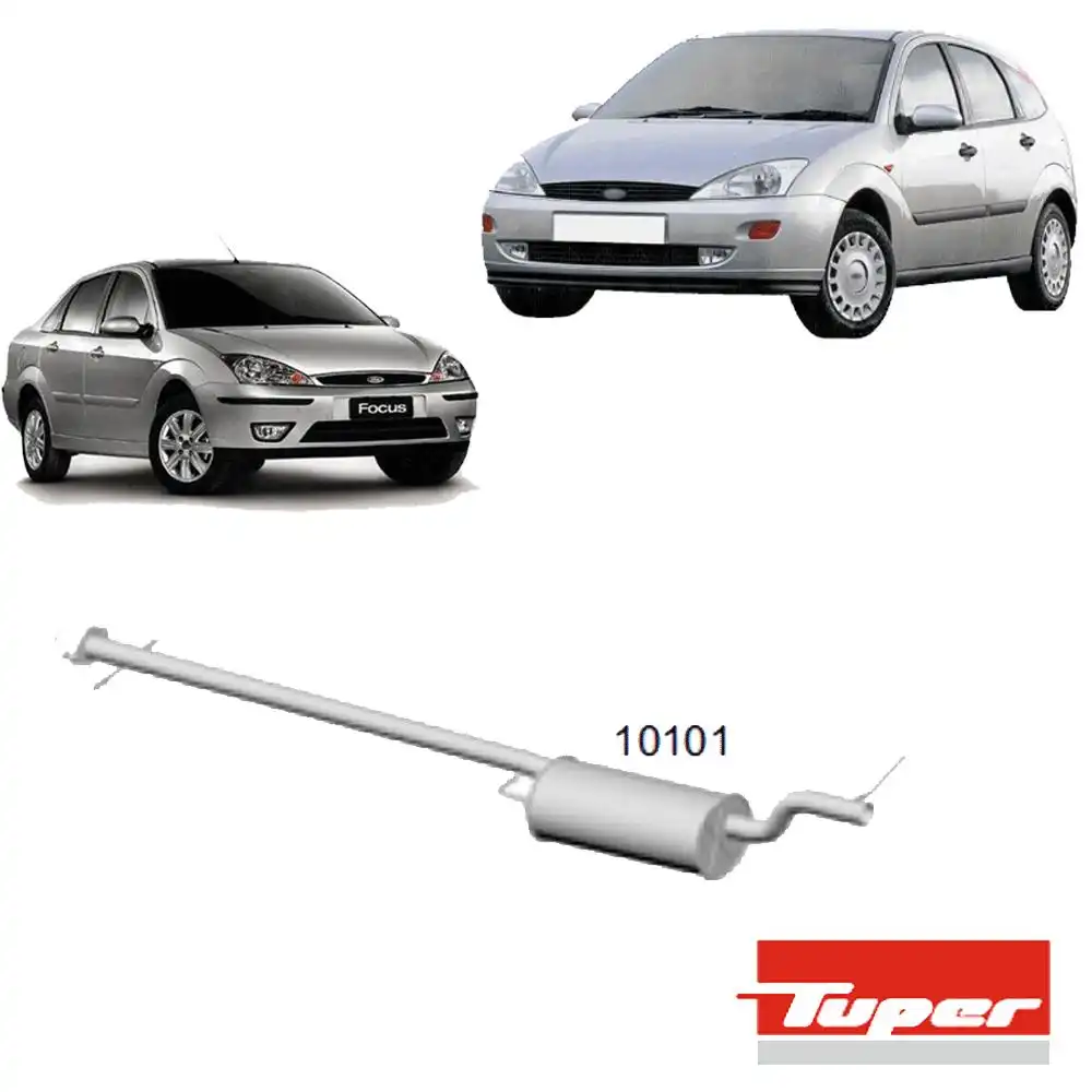 SILENCIOSO INTERMEDIARIO FOCUS 1.6 1.8 2.0 16V 2000 A 2008