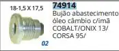 BUJAO CARTER CAIXA COBALT ONIX 13/ CORSA 95 C/IMA