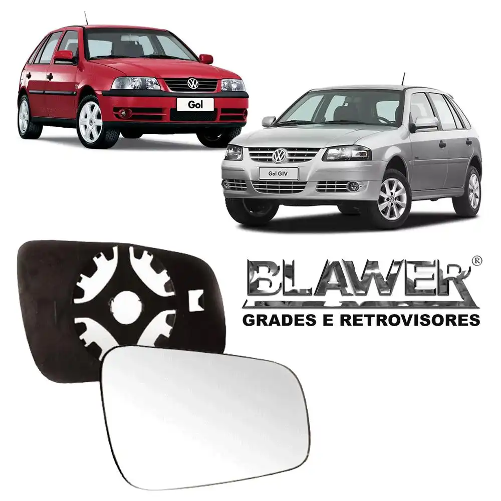 VIDRO ESPELHO GOL GER III IV SANTANA 98/ DIR C/ CARCACA