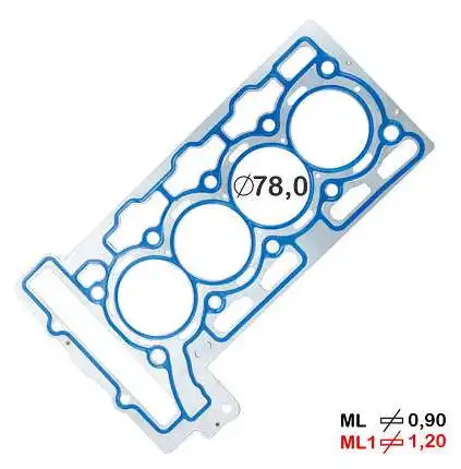 JUNTA CABECOTE PEUGEOT 208 1.6 16V FLEX 2017 A 2020 CHAPA