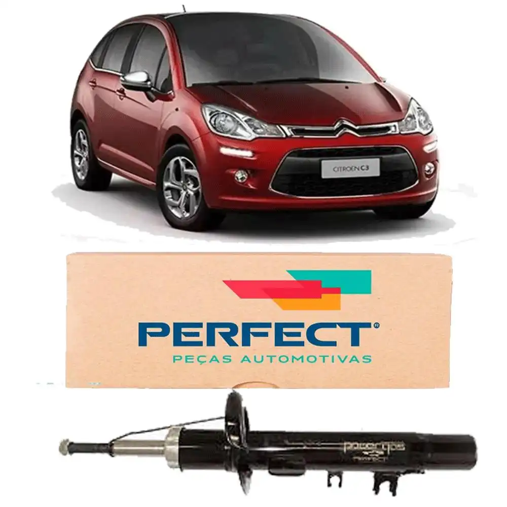 AMORTECEDOR DIANTEIRO CITROEN C3 2002 A 2012 DIREITO
