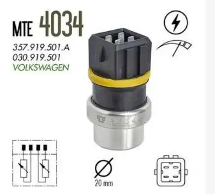 INTERRUPTOR TEMPERATURA GOL G2 1.0 8V 16V 1997/ MI AT