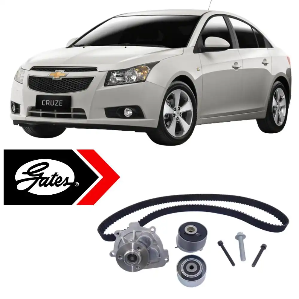 KIT CORREIA DENTADA CRUZE 1.8 16V 2011 A 2016 COM BOMBA DGUA
