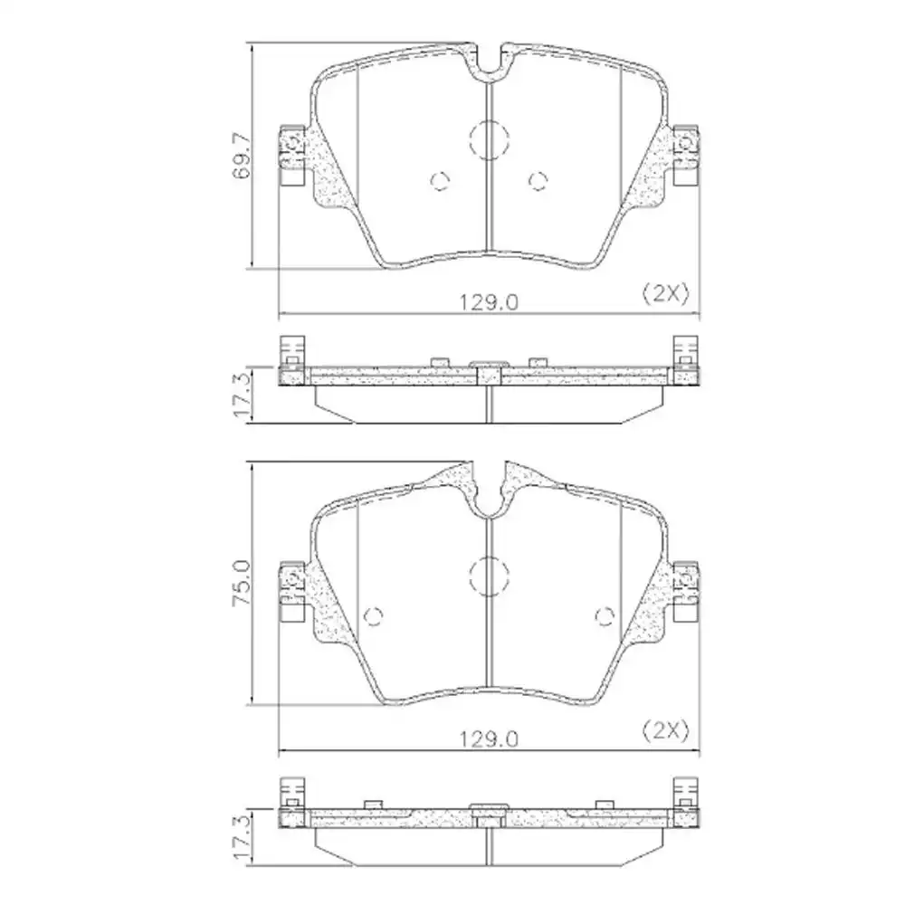PASTILHA FREIO DIANTEIRA BMW X1 2.0 16V 2017 A 2019 CERAMICA