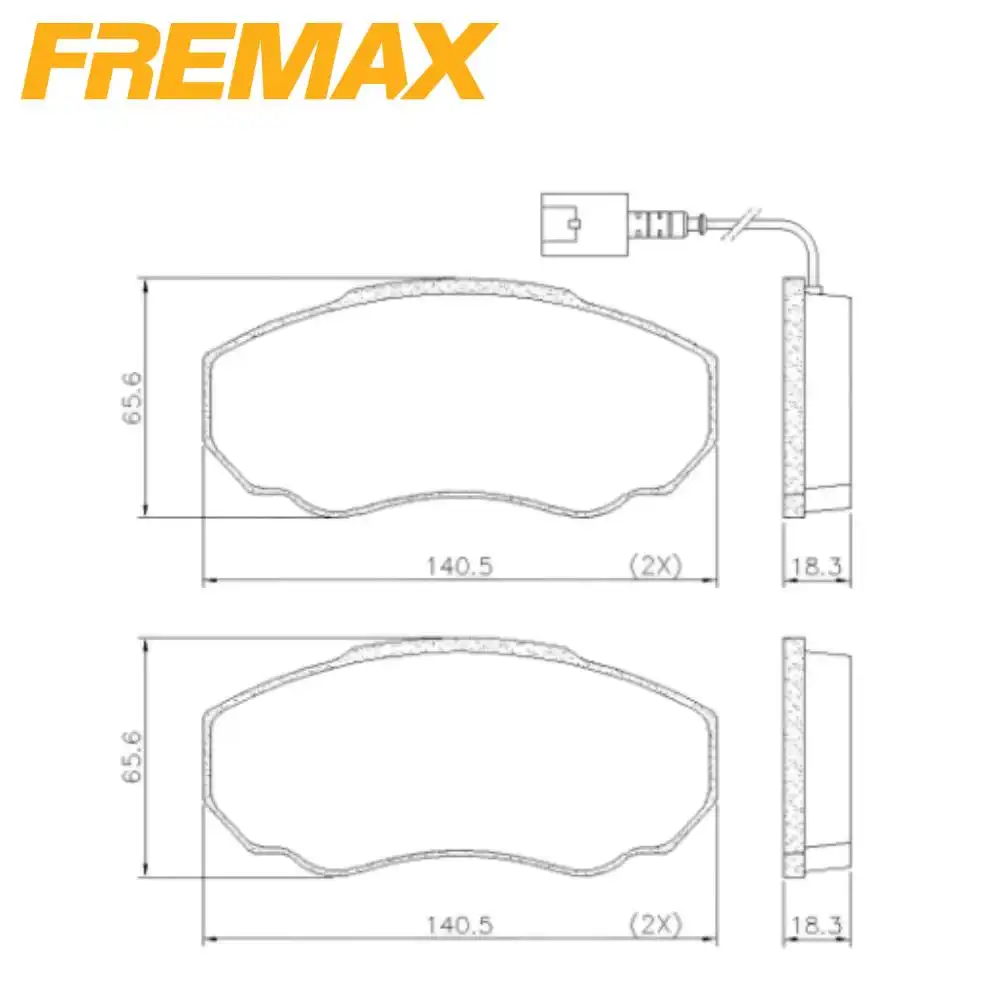PASTILHA FREIO DIANTEIRA FIAT DUCATO 2003/ ARO 15 SISTEMA BO