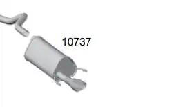 SILENC TRAS AGILE 1.4 8V FLEX 09/ PONTA CROMADA