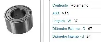 ROLAM RODA DIANT CORSA NOVO MONTANA /10 MERIVA