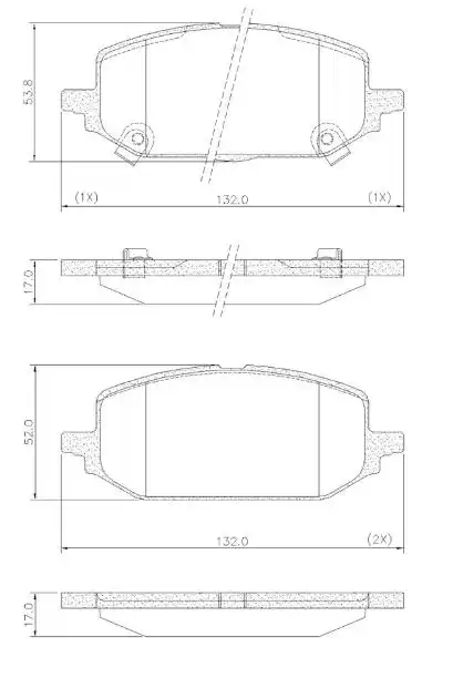 PASTILHA FREIO DIANTEIRA ONIX 1.0 LT LTZ 2020/ CERAMICA