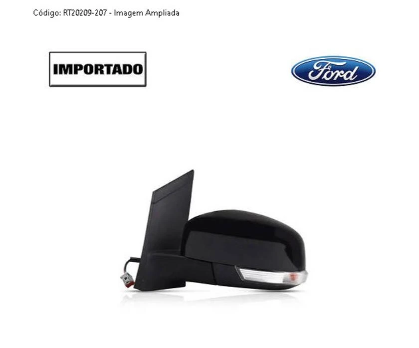 ESPELHO EXT FOCUS 2014/ ESQUERDO ELETRICO C/ PISCA