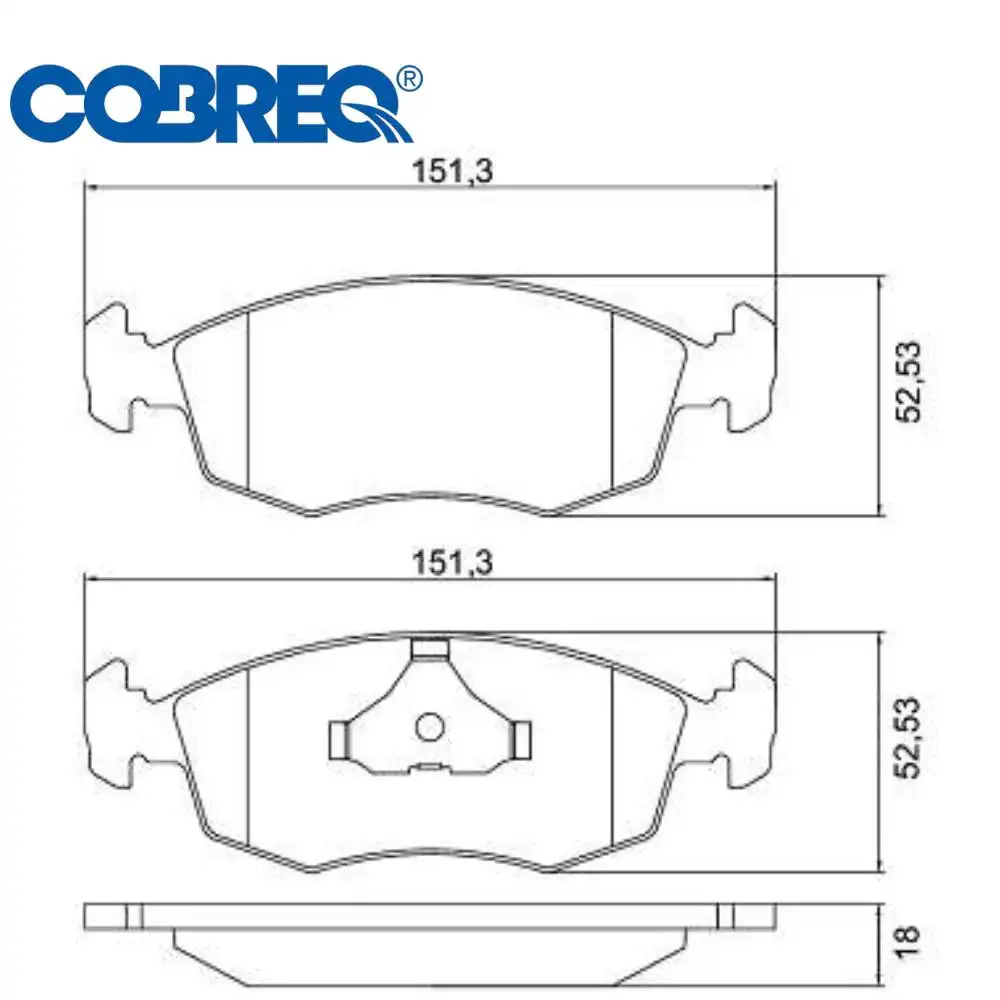PASTILHA FREIO DIANTEIRA ESCORT II 2.0 SISTEMA TEVES