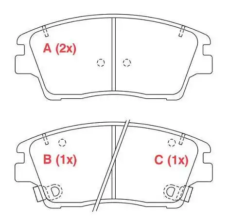 PASTILHA FREIO DIANTEIRA HYUNDAI IX35 2.0 16V 2018 EM DIANTE