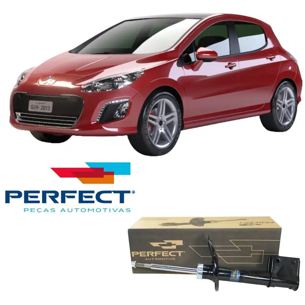 AMORTECEDOR DIANTEIRO PEUGEOT 308 1.4 1.6 2.0 2007/ ESQUERDO