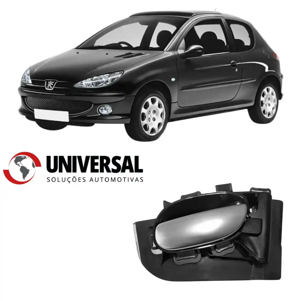 MACANETA INT PEUGEOT 206 DIANT / TRAS DIR CROMADO