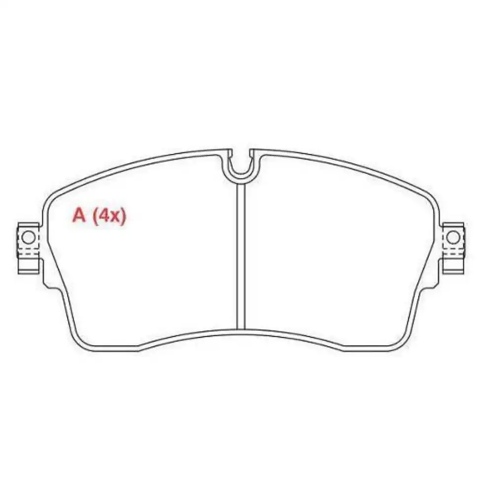 PASTILHA FREIO DIANT RANGE ROVER EVOQUE 2.0 16V 2018/