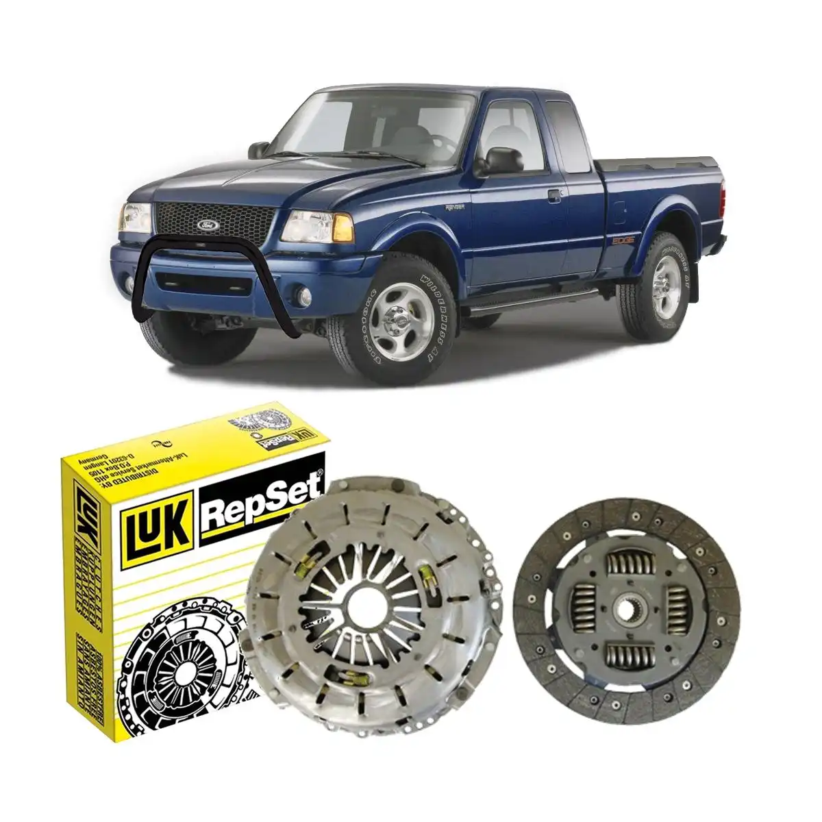 KIT EMBREAGEM RANGER 2.5 8V MAXION 1997 A 2001 SEM ATUADOR