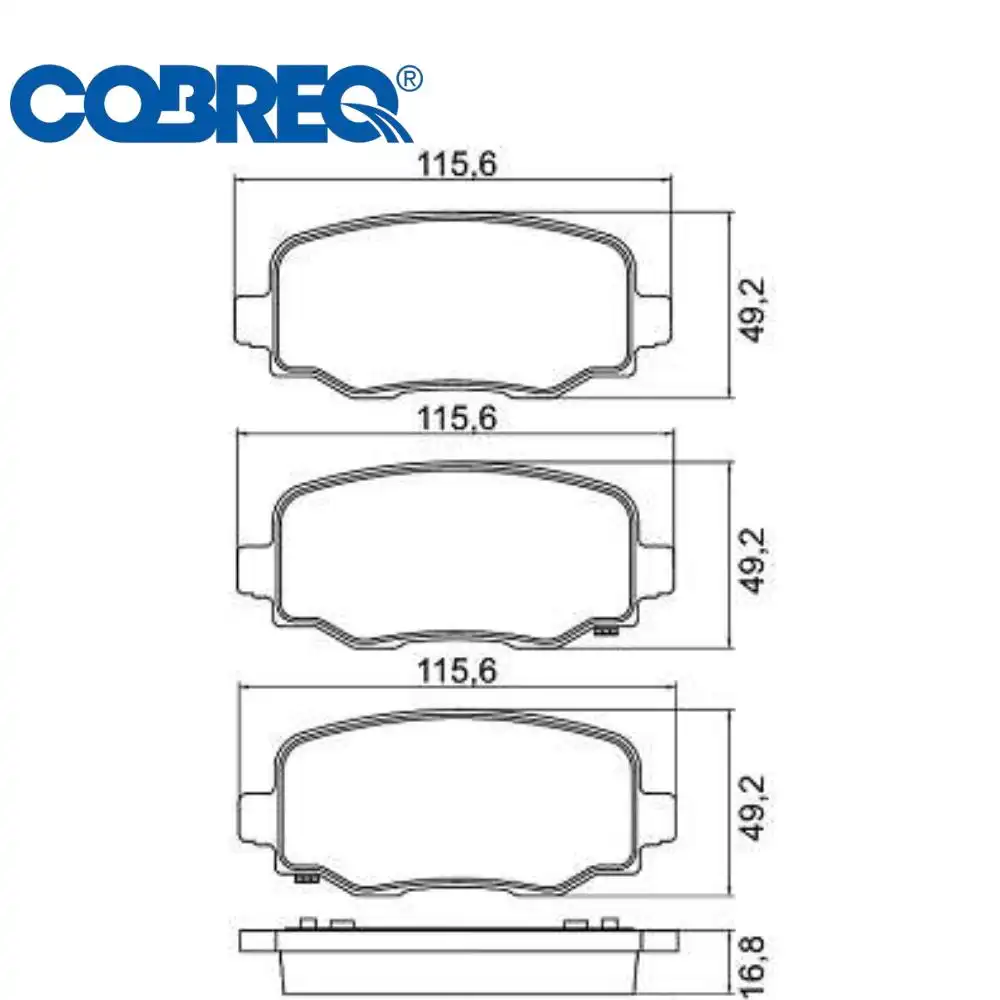 PASTILHA FREIO TRASEIRA COMPASS 2.0 4X2 FLEX 2017/