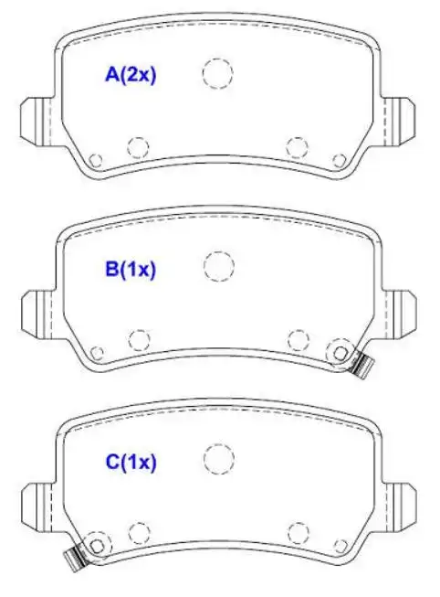 PASTILHA FREIO TRASEIRA HYUNDAI AZERA 2012/