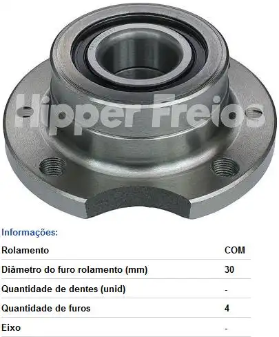 CUBO RODA TRAS FIAT FIORINO 94/ ELBA 1.6 95/PALIO STRADA C/R