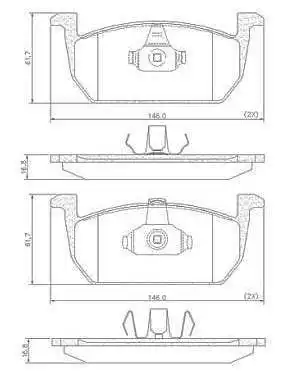 PASTILHA FREIO DIANTEIRA POLO 2018/