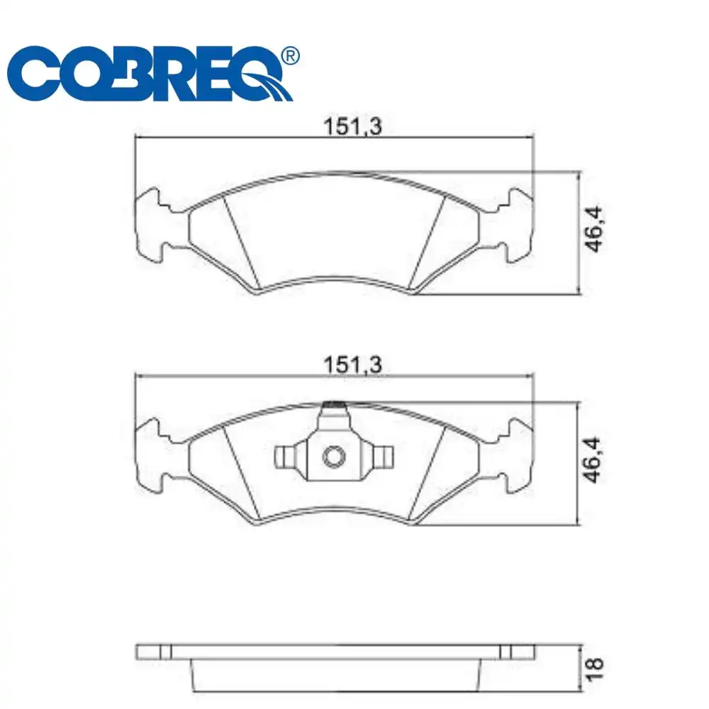 PASTILHA FREIO DIANTEIRA FIESTA 1.0 1.6 2009/ SISTEMA TEVES