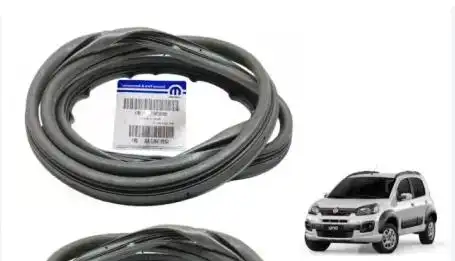 BORRACHA PORTA TRASEIRA DIREITA FIAT NOVO UNO 2011 A 2021