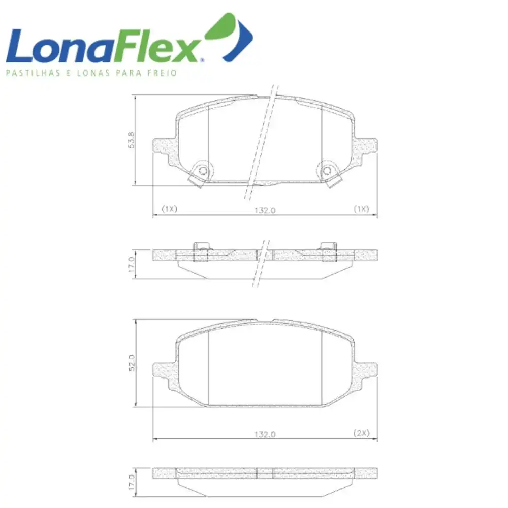 PASTILHA FREIO DIANTEIRA ONIX 1.0 LT LTZ 2020/