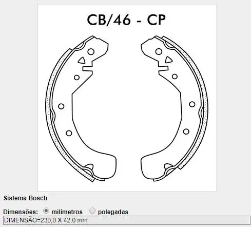 SAPATAS FREIO VECTRA 2.0 8V 1996 A 2005