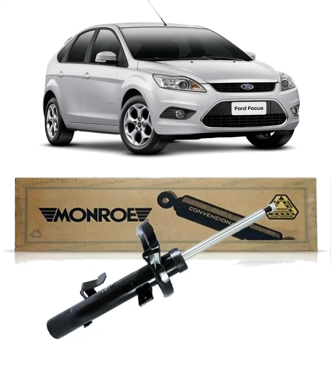 AMORTECEDOR DIANTEIRO FOCUS 2009 A 2013 ESQUERDO