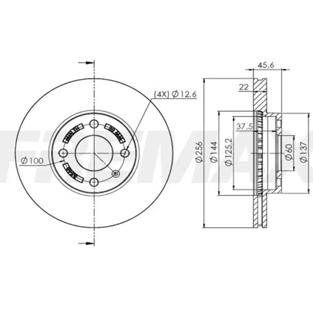 DISCO FREIO DIANTEIRO SPIN 1.8 2017 A 2021 VENTILADO