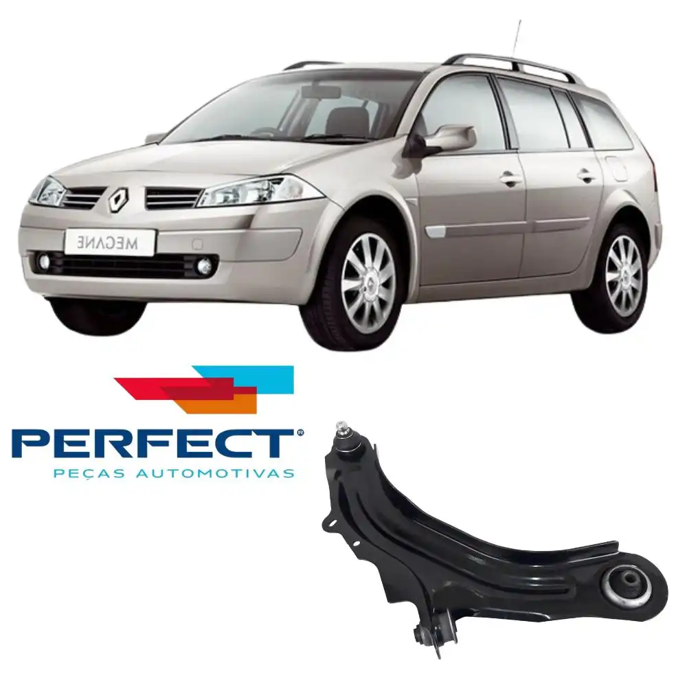 BANDEJA DIANTEIRA RENAULT MEGANE 2006 A 2012 DIR COM PIVO