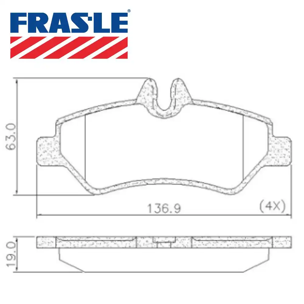 PASTILHA FREIO TRASEIRA SPRINTER 311 415 2012/