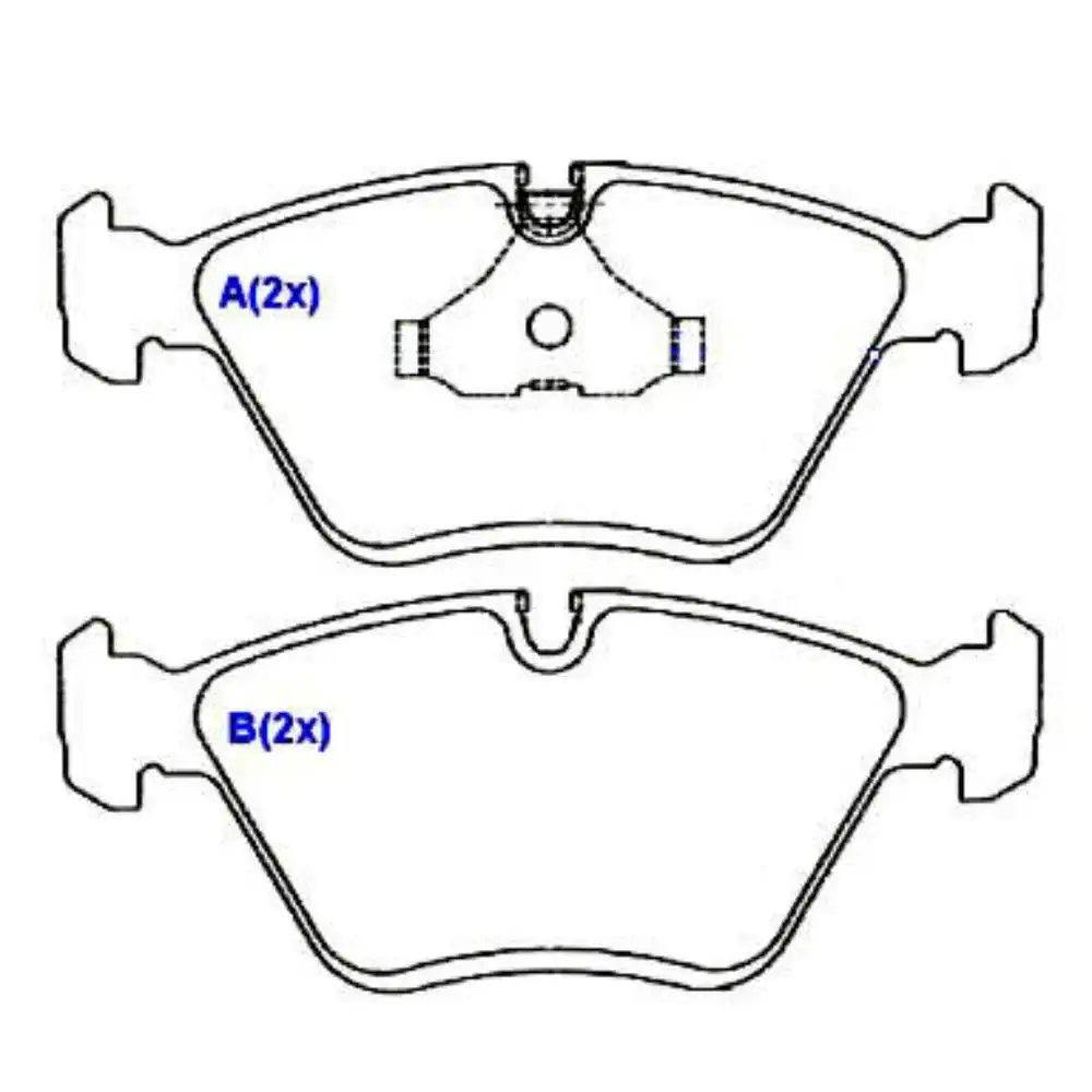 PASTILHA FREIO DIANTEIRA BMW 330I 1998 3.0 24V CABRIO 2P