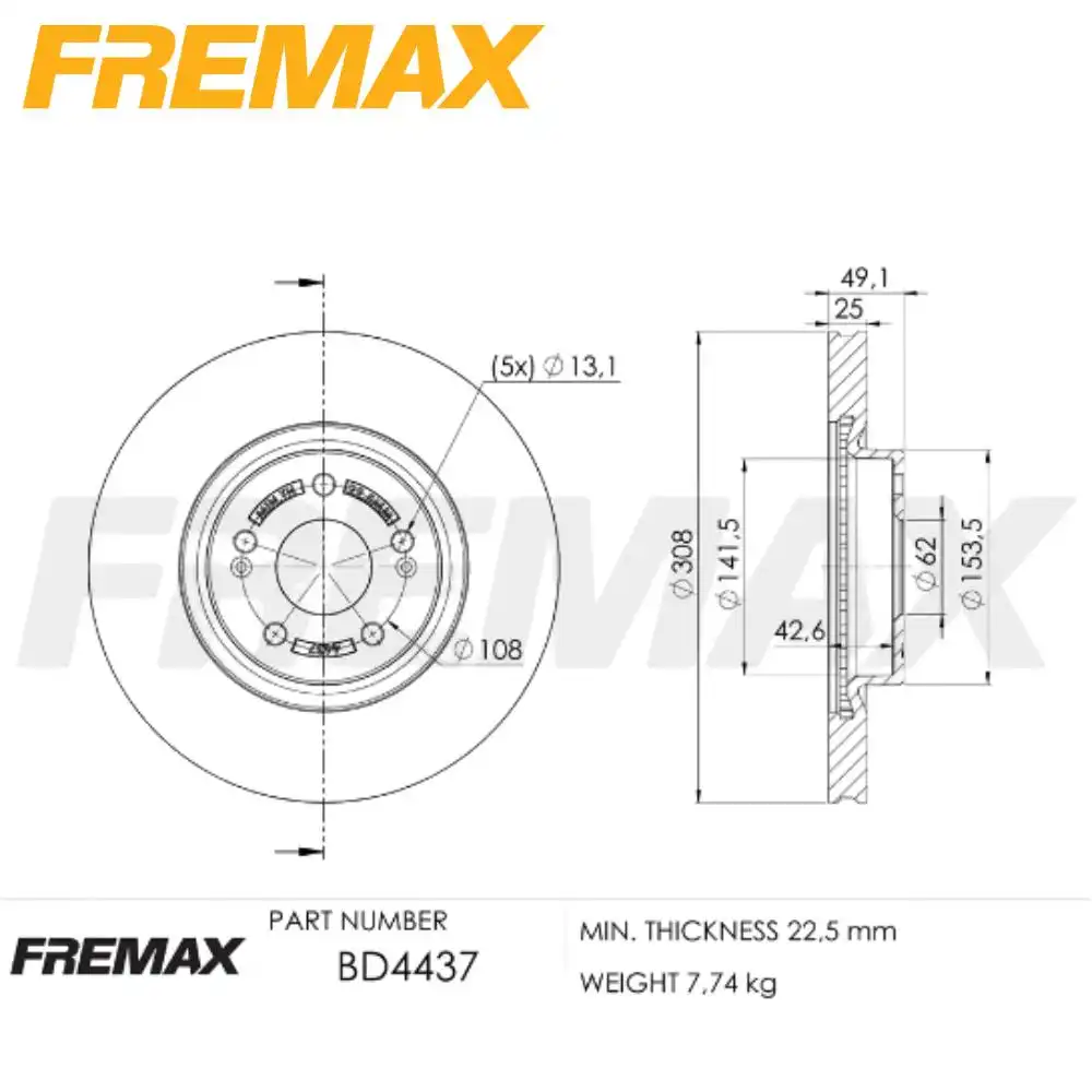 DISCO FREIO DIANTEIRO TIGGO 7 1.5 16V 2019 ACIMA VENTILADO