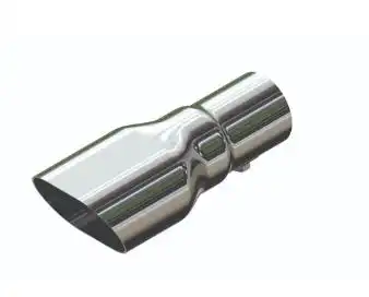 TUBO TERMINAL CROMADO GOL  1/7.8 OBLONGA