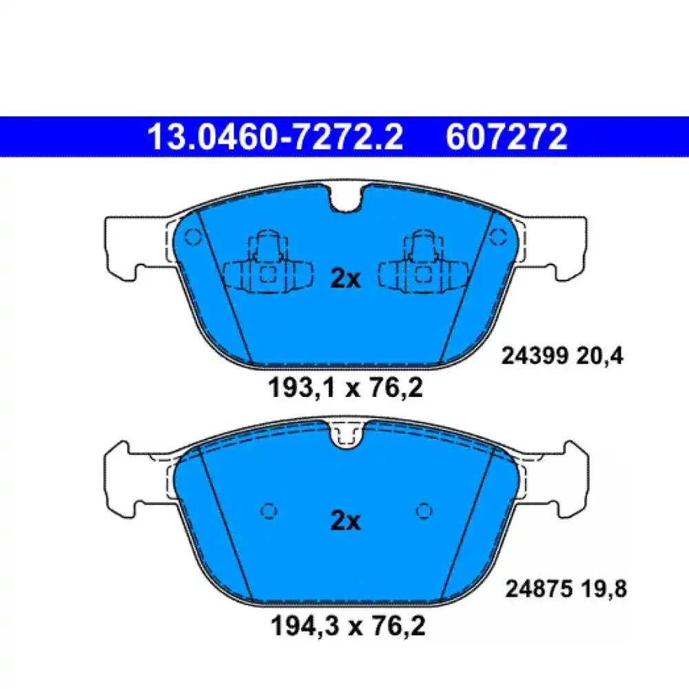 PASTILHA FREIO DIANTEIRA VOLVO XC60 3.0 09/