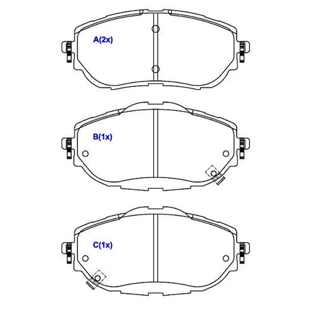 PASTILHA FREIO DIANTEIRA TOYOTA COROLLA 1.8 2.0 2014 A 2019