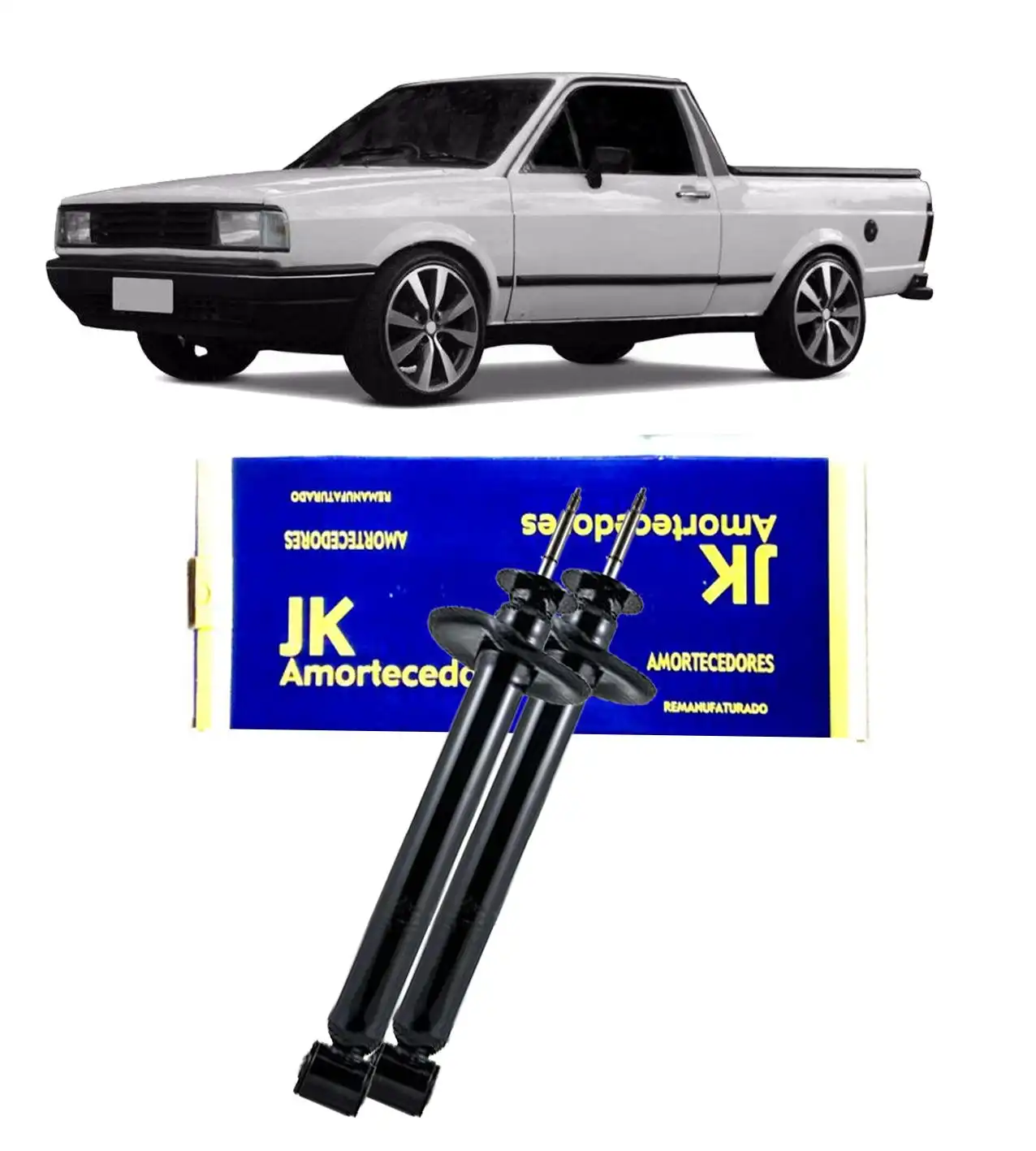 AMORTECEDOR TRASEIRO SAVEIRO 1983 A 1997 REMANUFATURADO JG