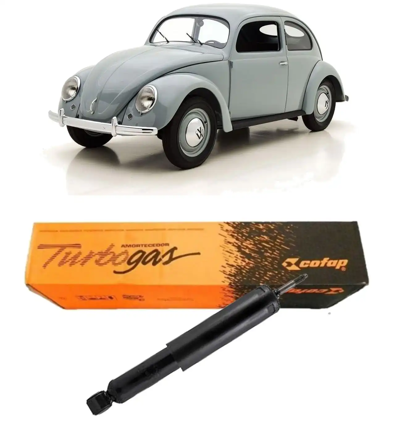 AMORTECEDOR DIANTEIRO FUSCA 1300L 1500 1600 1969 A 1996 SUPE