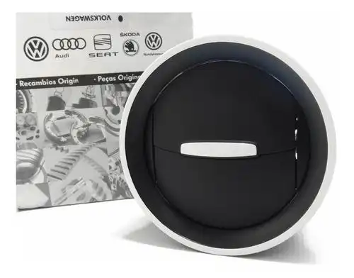 GRADE VENT INT GOL GER VI PRETO BORDA PRATA (REDONDO)