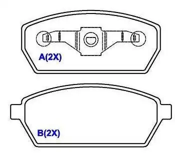 PASTILHA FREIO DIANTEIRA ASIA TOWNER 2009/