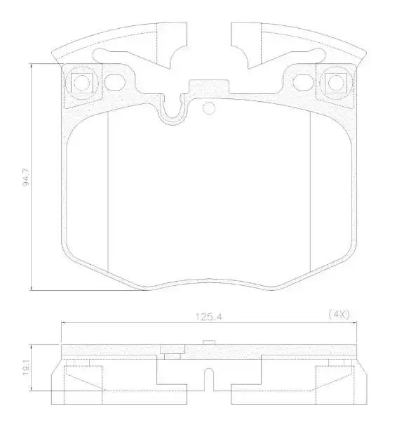 PASTILHA FREIO DIANTEIRA BMW 340I 3.0 24V 2020 A 2021 CERAMI