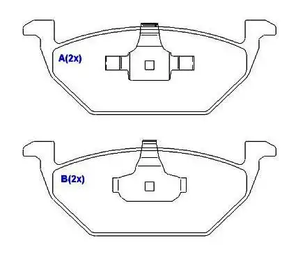 PASTILHA FREIO DIANTEIRA AUDI A3 1.6 1.8 1999 SISTEMA TEVES