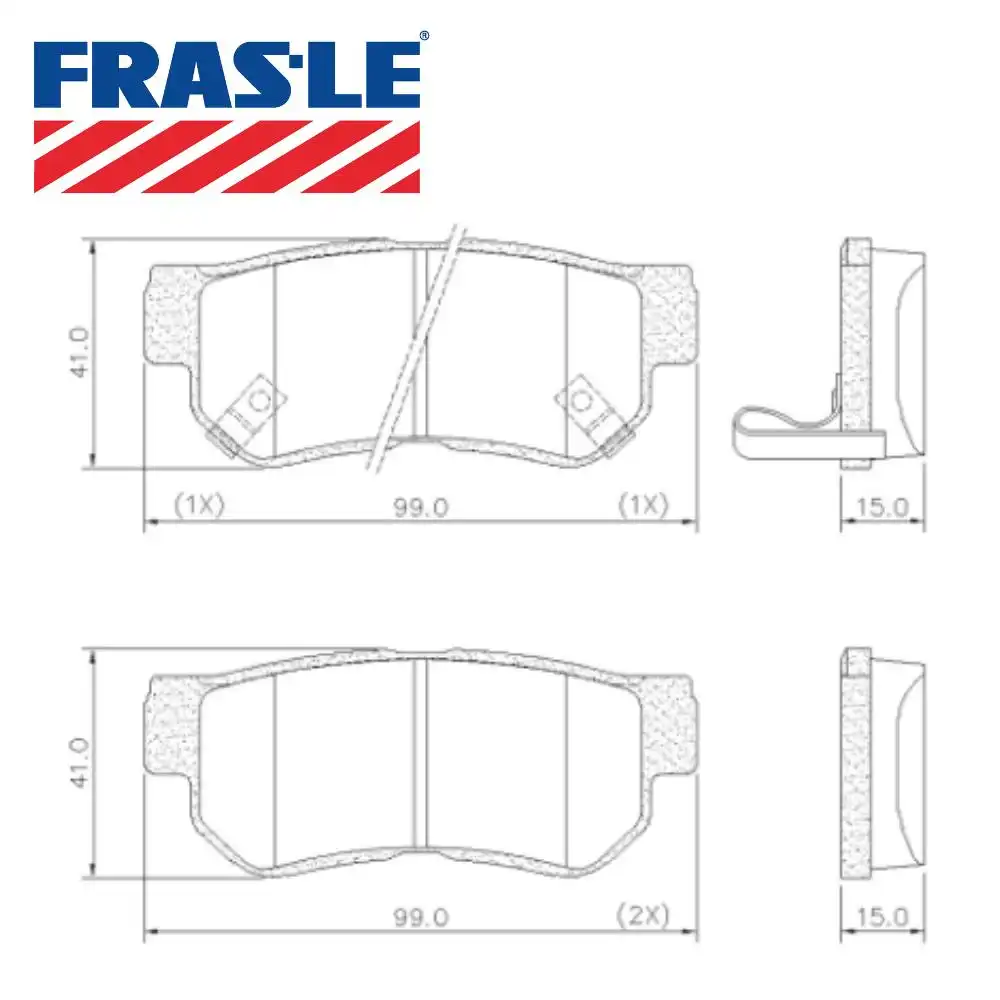 PASTILHA FREIO TRASEIRA HYUNDAI AZERA 3.3 2006 A 2011