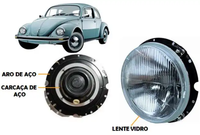 FAROL FUSCA 1976 A 1987