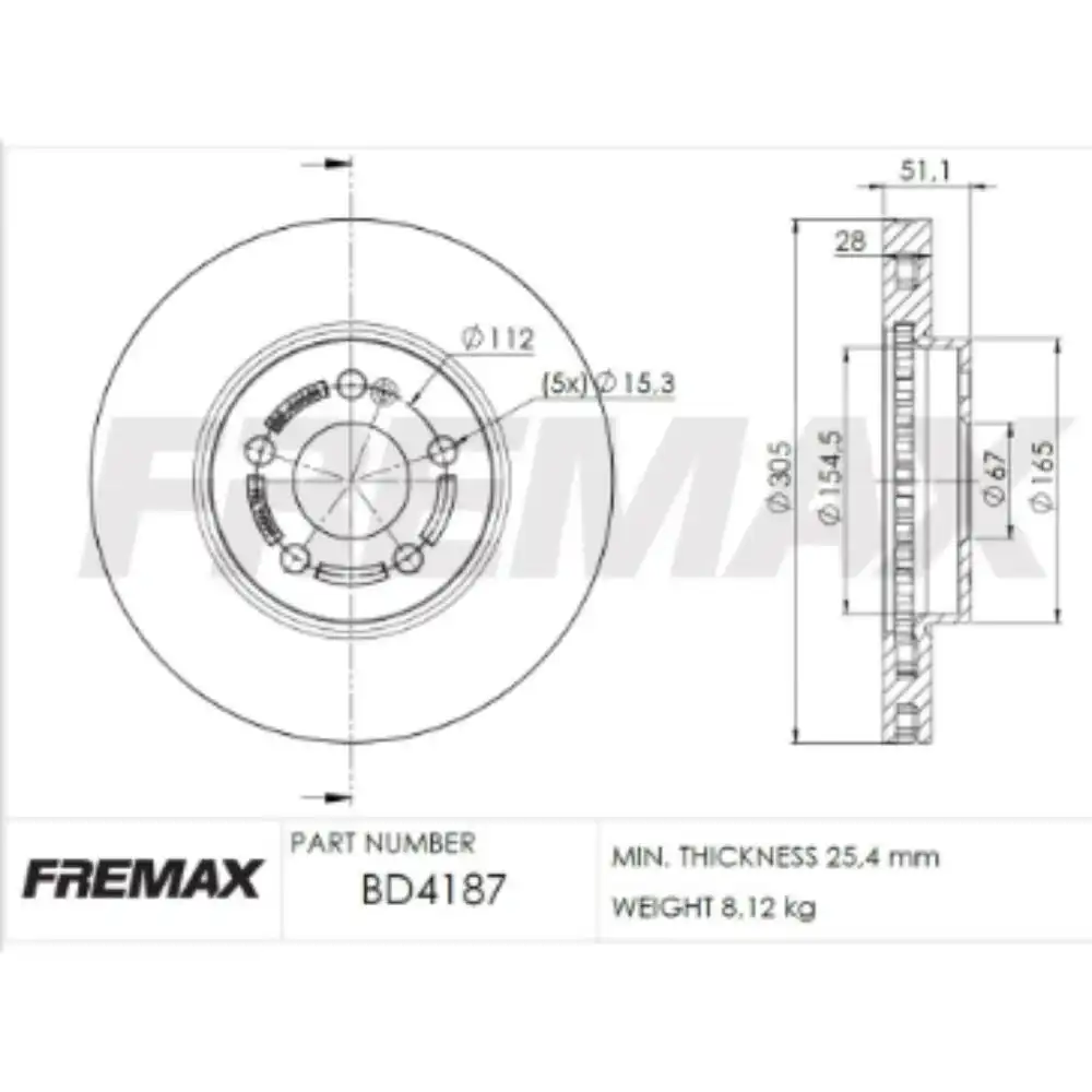 DISCO FREIO VENTILADO DIANT MERCEDES A200 1.3
